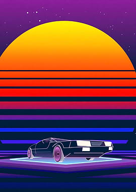 Retro Futuristic Car