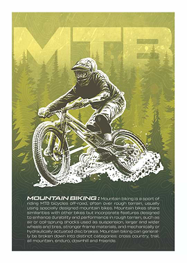 Mountain Bike - Mountain Biking MTB Definition Poster
