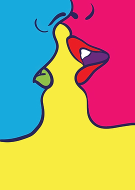 Pop Art Kiss
