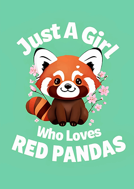 Red Panda Lover Girl