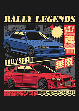 Rally Legends Car Print