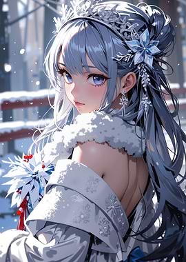 Anime Girl in Winter