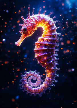 Glowing Seahorse