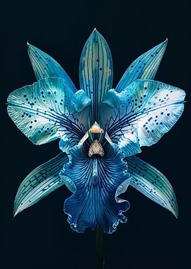 Blue Orchid Flower
