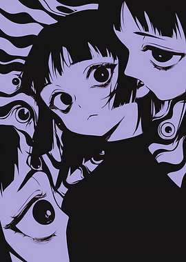 Anime Girl with Eyes