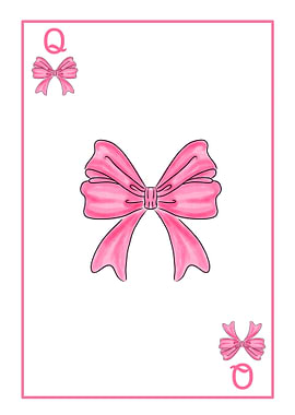 Queen of Bows Playing Card