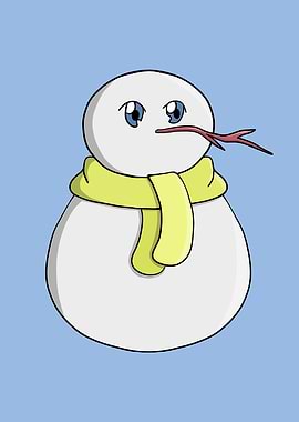 Cute Snowman Illustration