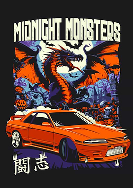 Midnight Monsters Dragon Car