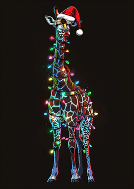 Giraffe Christmas Lights