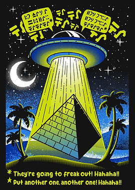 UFO Stealing Pyramid