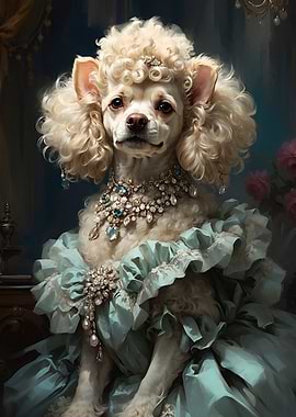 Baroque Poodle: Elegance in Renaissance Style