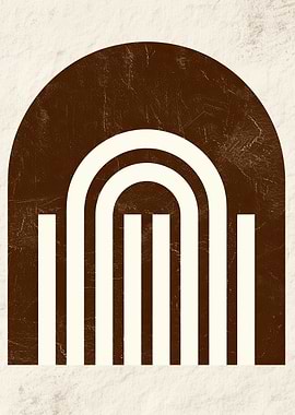 Brown and White Arch Bauhaus