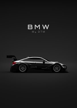 BMW M4 DTM 2015 Race Car - Black - Spescs