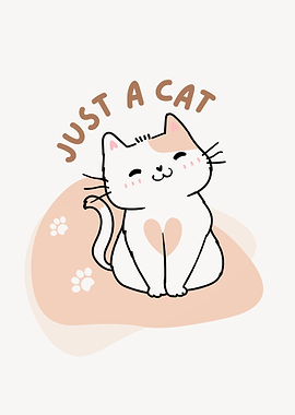Cute Cartoon Cat Illustration