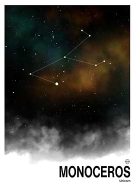 Monoceros Constellation Print