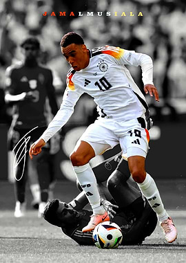 Jamal Musiala Soccer Action