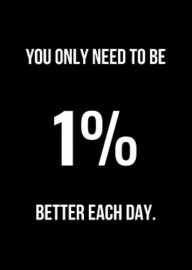 1% Better Each Day Motivation
