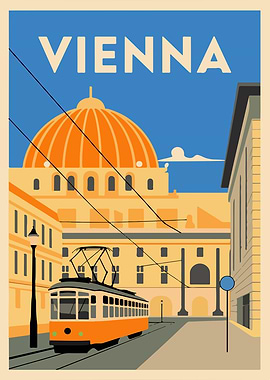 Vienna Cityscape Poster