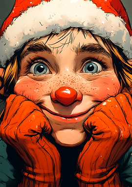 Smiling Christmas Elf Christmas