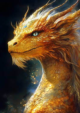 Golden Dragon Portrait