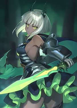 Green-Haired Warrior