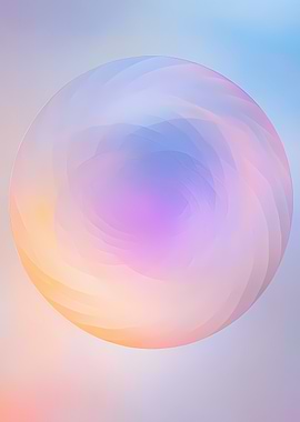 Abstract Pastel Sphere