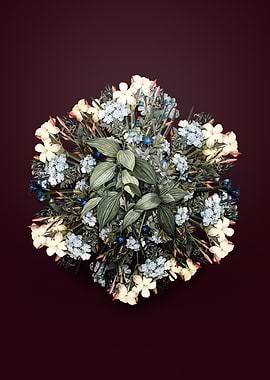 Floral Tradescantia Erecta Mandala