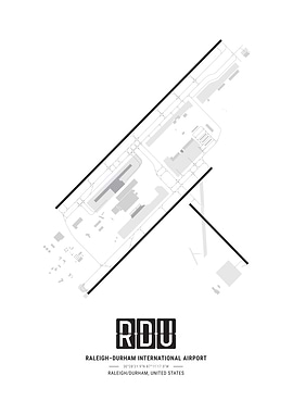 Raleigh-Durham Airport Map