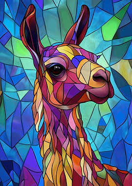 Stained Glass Llama