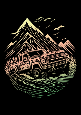 Off-Road Truck Mountain