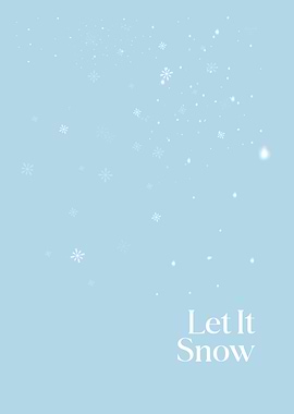 Let It Snow Winter Background