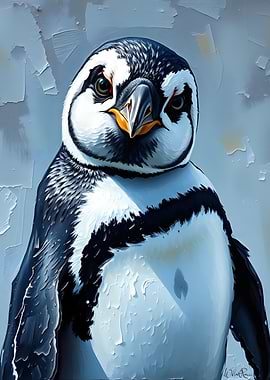 Pondering Penguin *Impasto
