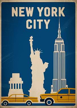 New York City Vintage Poster