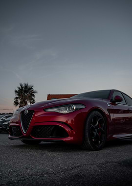 Red Alfa Romeo Giulia