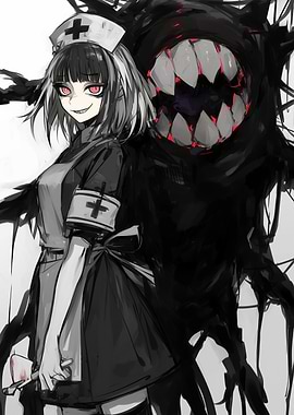 Dark Nurse with Monster