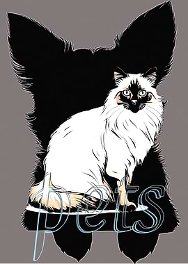 Cat and Dog Illustration