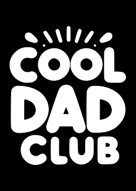 Cool Dad Club Text Art