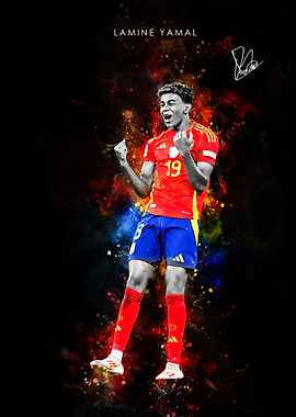Lamine Yamal Soccer Art