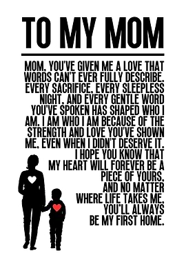 To My Mom - Heartfelt Message