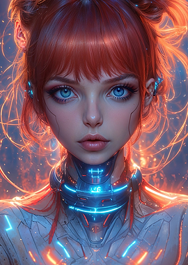 Cyberpunk Woman Portrait