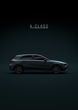Black Mercedes-Benz A-Class 2021 - Green Tint