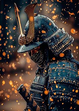 Samurai Warrior in Armor