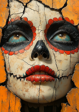 Day of the Dead Skull Art