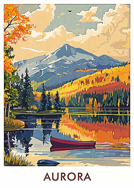 Aurora Lake Landscape