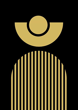 Gold Geometric Abstract