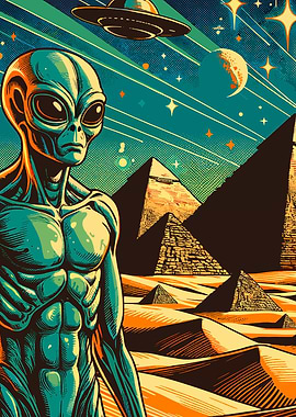 Alien at the Pyramids