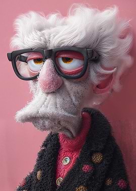 Cartoon Elderly Man