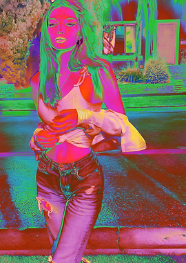 Woman in Vibrant Colors