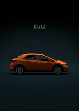 Honda Civic 2008 - Orange