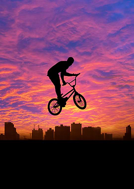 BMX Silhouette Sunset